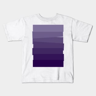 Stacked Violet Blocks Kids T-Shirt